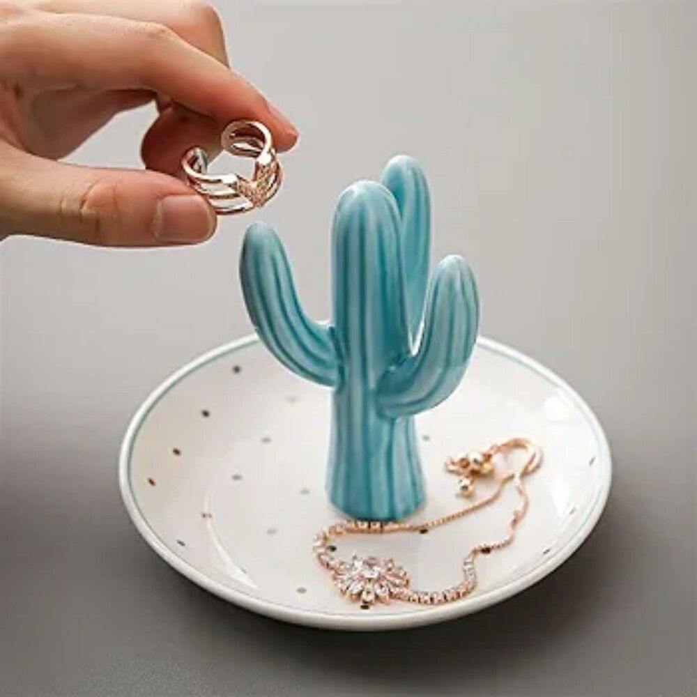 Cactus Jewelry/Ring Holder NEW